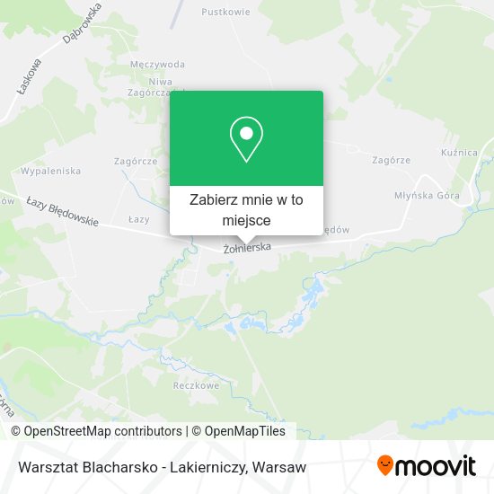 Mapa Warsztat Blacharsko - Lakierniczy