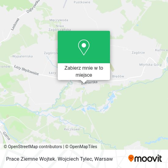 Mapa Prace Ziemne Wojtek. Wojciech Tylec