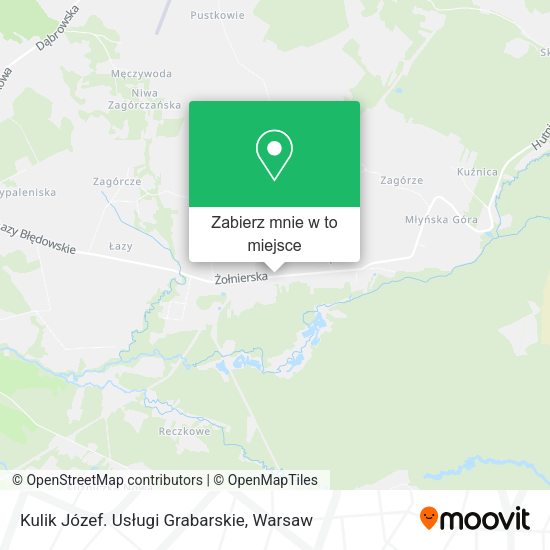 Mapa Kulik Józef. Usługi Grabarskie