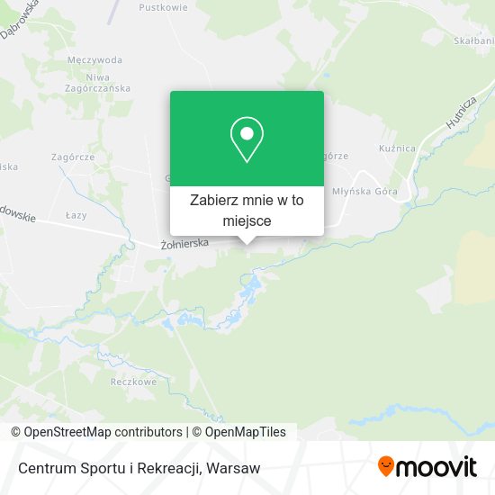 Mapa Centrum Sportu i Rekreacji