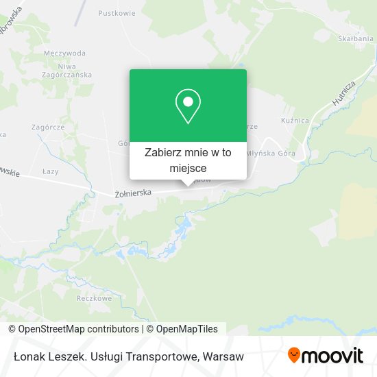 Mapa Łonak Leszek. Usługi Transportowe