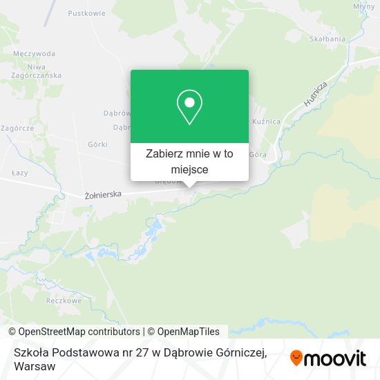 Mapa Szkoła Podstawowa nr 27 w Dąbrowie Górniczej