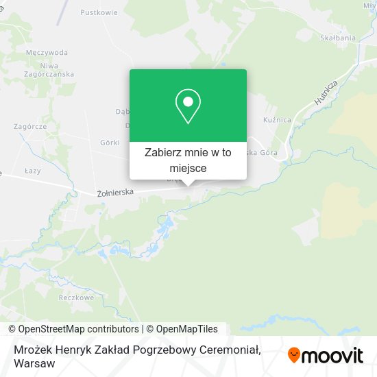 Mapa Mrożek Henryk Zakład Pogrzebowy Ceremoniał