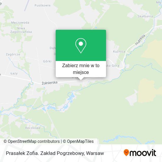 Mapa Prasałek Zofia. Zakład Pogrzebowy