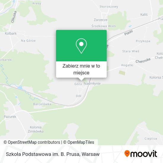 Mapa Szkoła Podstawowa im. B. Prusa