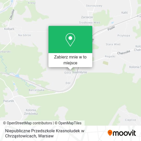 Mapa Niepubliczne Przedszkole Krasnoludek w Chrząstowicach