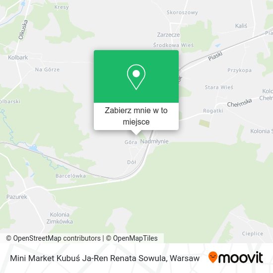 Mapa Mini Market Kubuś Ja-Ren Renata Sowula