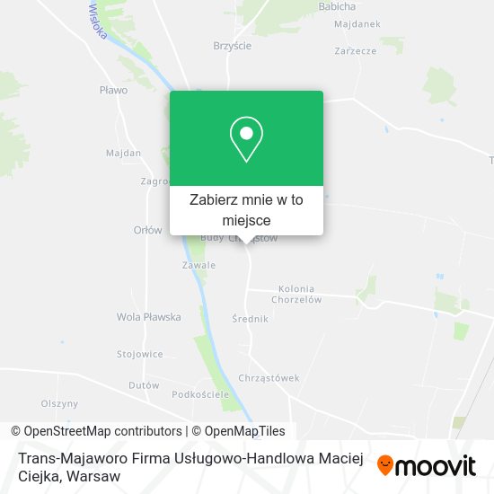 Mapa Trans-Majaworo Firma Usługowo-Handlowa Maciej Ciejka