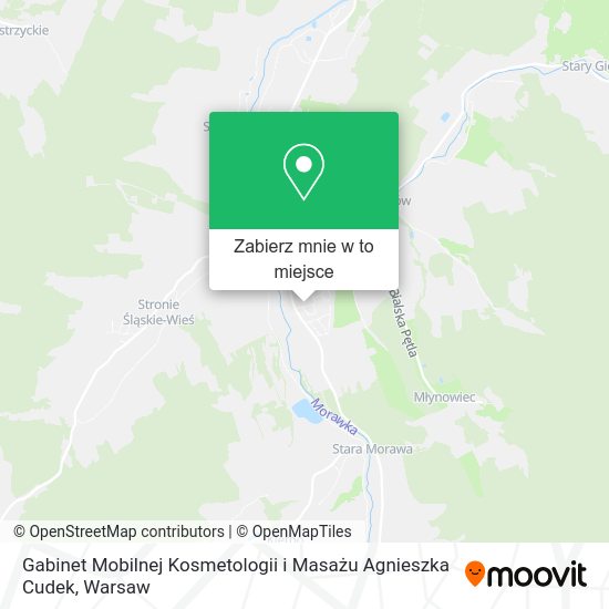 Mapa Gabinet Mobilnej Kosmetologii i Masażu Agnieszka Cudek