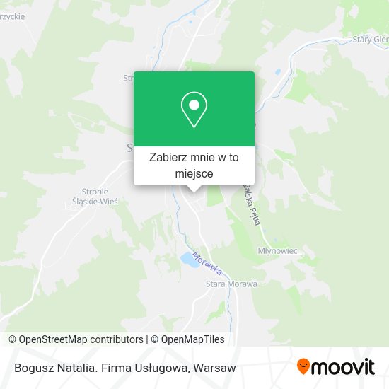 Mapa Bogusz Natalia. Firma Usługowa