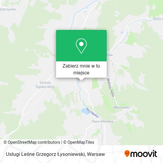 Mapa Usługi Leśne Grzegorz Łysoniewski