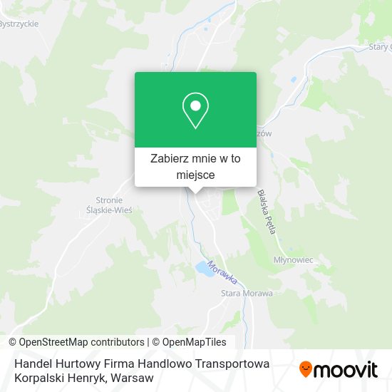 Mapa Handel Hurtowy Firma Handlowo Transportowa Korpalski Henryk