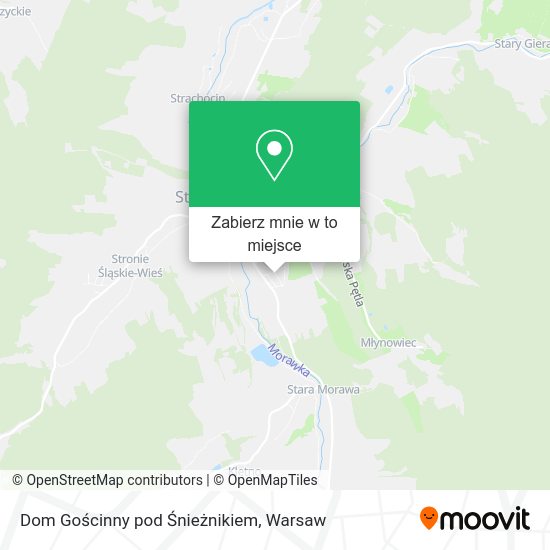 Mapa Dom Gościnny pod Śnieżnikiem