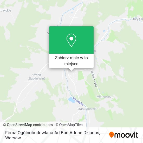 Mapa Firma Ogólnobudowlana Ad Bud Adrian Dziaduś