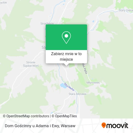 Mapa Dom Gościnny u Adama i Ewy