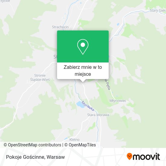 Mapa Pokoje Gościnne