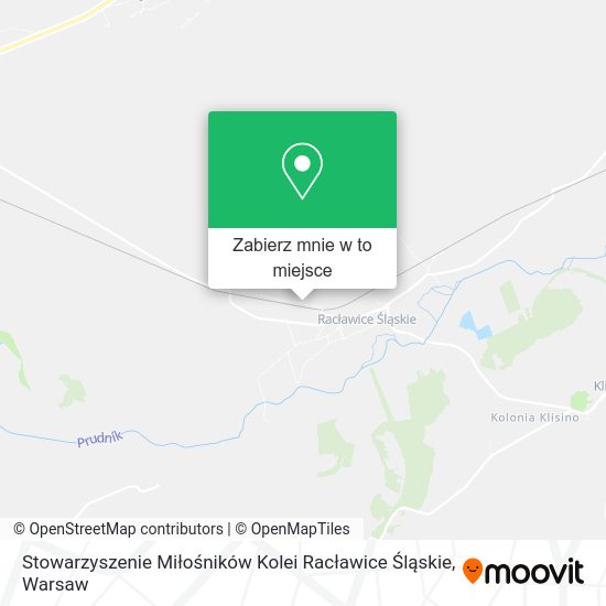 Mapa Stowarzyszenie Miłośników Kolei Racławice Śląskie