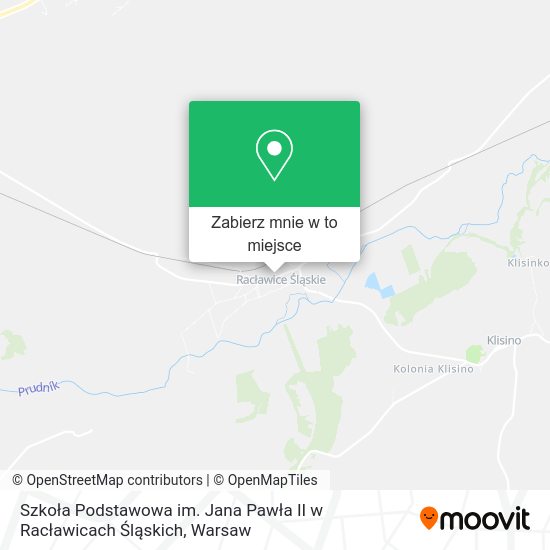 Mapa Szkoła Podstawowa im. Jana Pawła II w Racławicach Śląskich