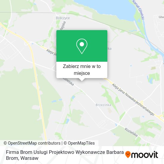 Mapa Firma Brom Uslugi Projektowo Wykonawcze Barbara Brom