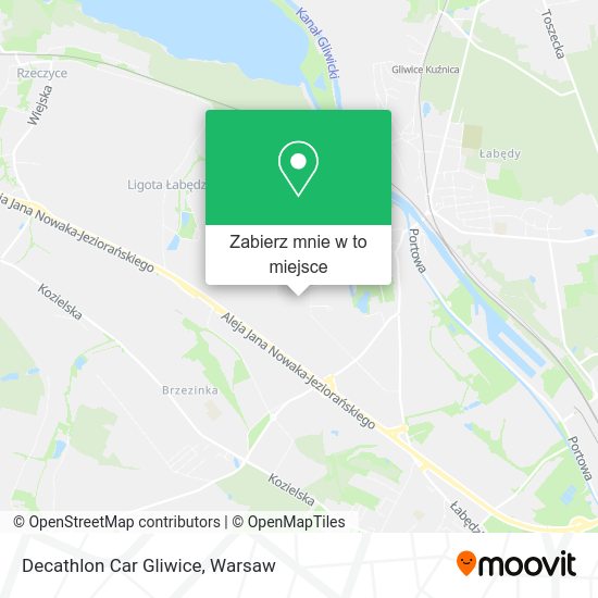 Mapa Decathlon Car Gliwice