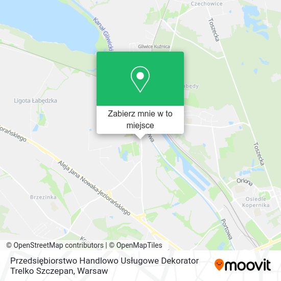 Mapa Przedsiębiorstwo Handlowo Usługowe Dekorator Trelko Szczepan