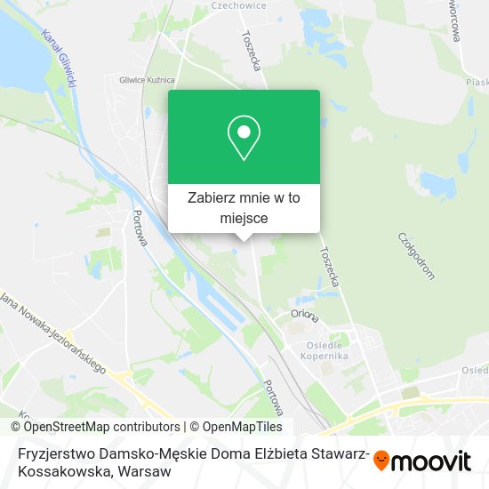 Mapa Fryzjerstwo Damsko-Męskie Doma Elżbieta Stawarz-Kossakowska