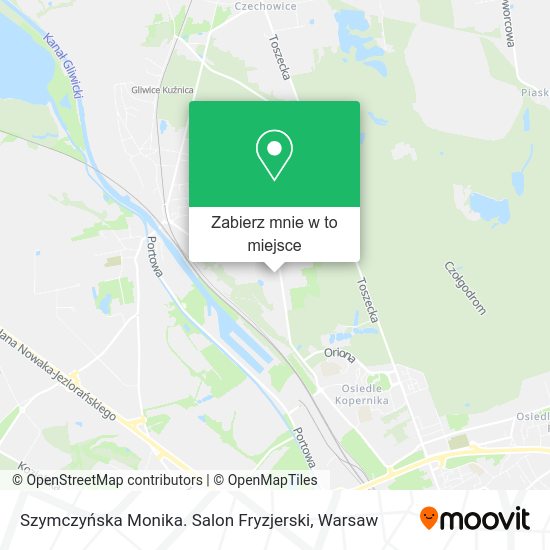 Mapa Szymczyńska Monika. Salon Fryzjerski