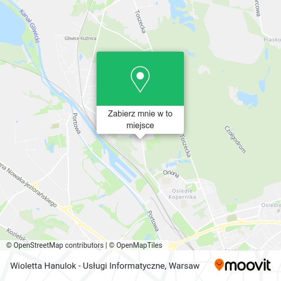 Mapa Wioletta Hanulok - Usługi Informatyczne