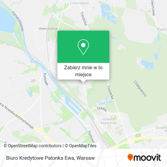 Mapa Biuro Kredytowe Palonka Ewa