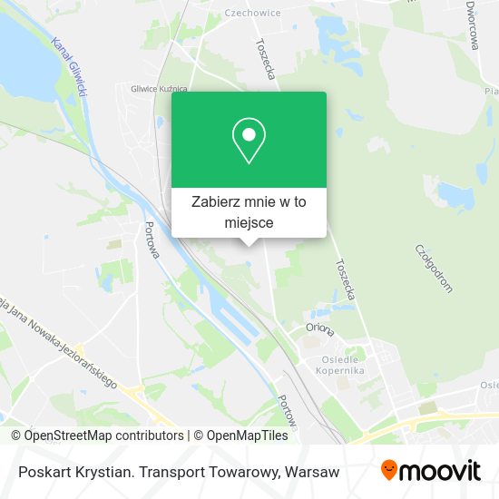 Mapa Poskart Krystian. Transport Towarowy