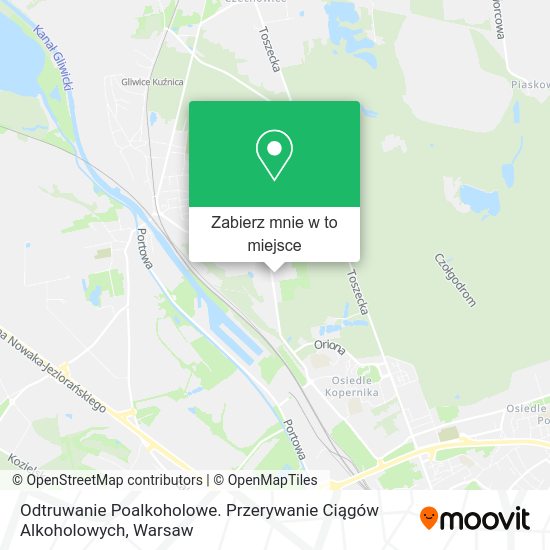 Mapa Odtruwanie Poalkoholowe. Przerywanie Ciągów Alkoholowych