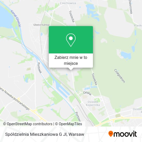 Mapa Spółdzielnia Mieszkaniowa G Jl