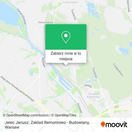 Mapa Jelec Janusz. Zakład Remontowo - Budowlany