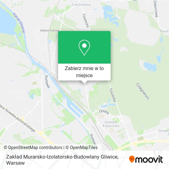 Mapa Zakład Murarsko-Izolatorsko-Budowlany Gliwice