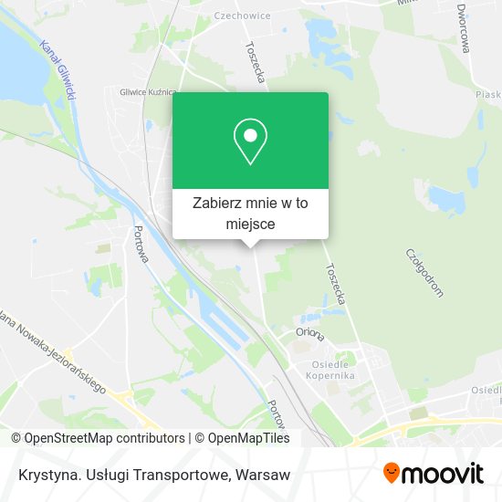 Mapa Krystyna. Usługi Transportowe