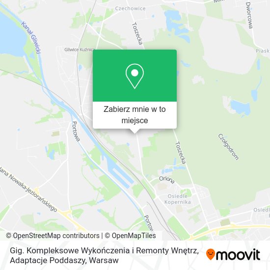 Mapa Gig. Kompleksowe Wykończenia i Remonty Wnętrz, Adaptacje Poddaszy