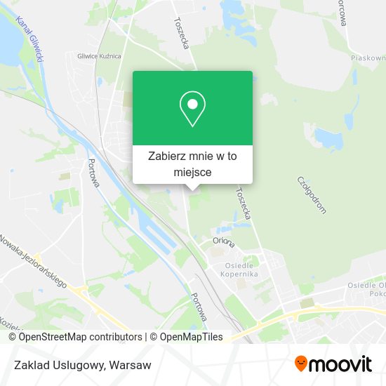 Mapa Zaklad Uslugowy