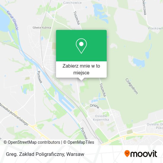 Mapa Greg. Zakład Poligraficzny