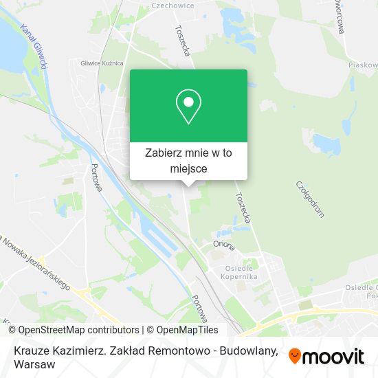 Mapa Krauze Kazimierz. Zakład Remontowo - Budowlany