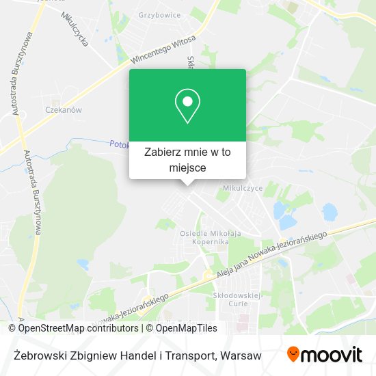 Mapa Żebrowski Zbigniew Handel i Transport