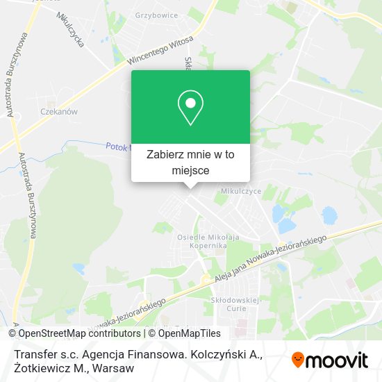 Mapa Transfer s.c. Agencja Finansowa. Kolczyński A., Żotkiewicz M.