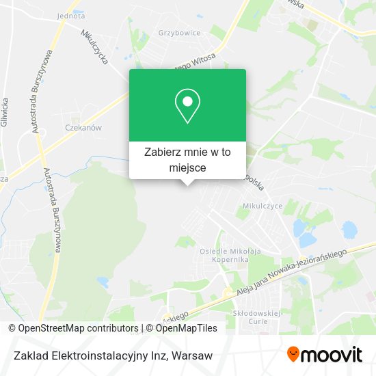 Mapa Zaklad Elektroinstalacyjny Inz