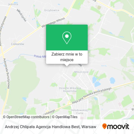 Mapa Andrzej Chlipała Agencja Handlowa Best