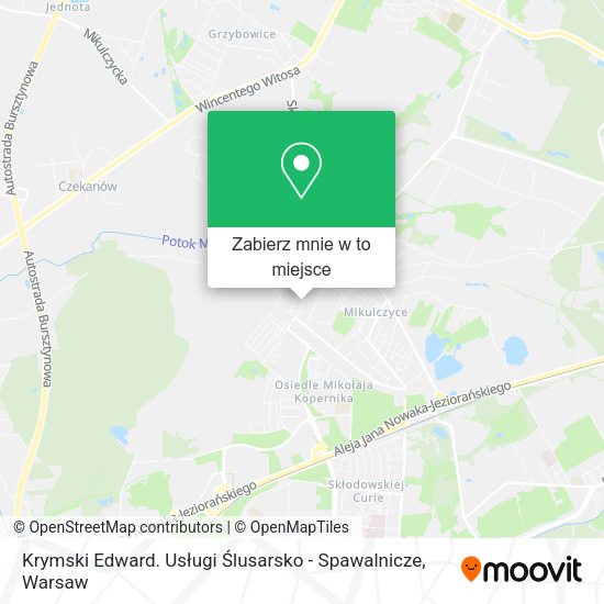 Mapa Krymski Edward. Usługi Ślusarsko - Spawalnicze