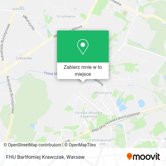 Mapa FHU Bartłomiej Krawczak