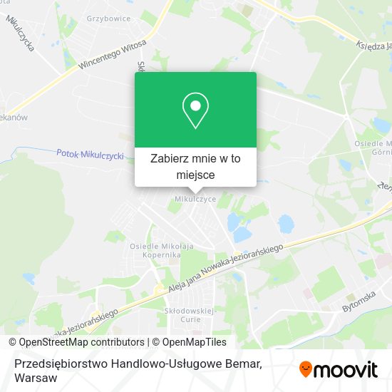 Mapa Przedsiębiorstwo Handlowo-Usługowe Bemar