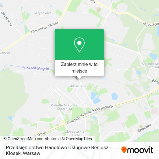 Mapa Przedsiębiorstwo Handlowo Usługowe Reniusz Kłosek