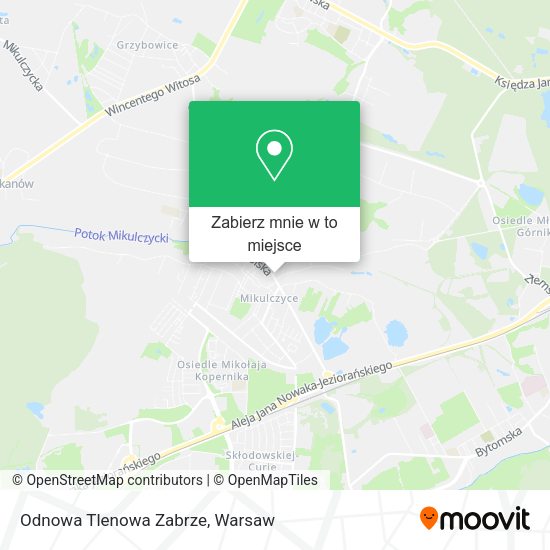 Mapa Odnowa Tlenowa Zabrze