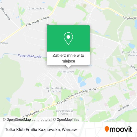 Mapa Tolka Klub Emilia Kaznowska