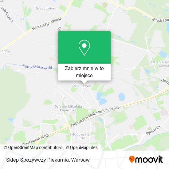 Mapa Sklep Spozywczy Piekarnia